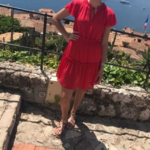 OUTDOOR WEDDING GUEST DRESS: Belle sky
